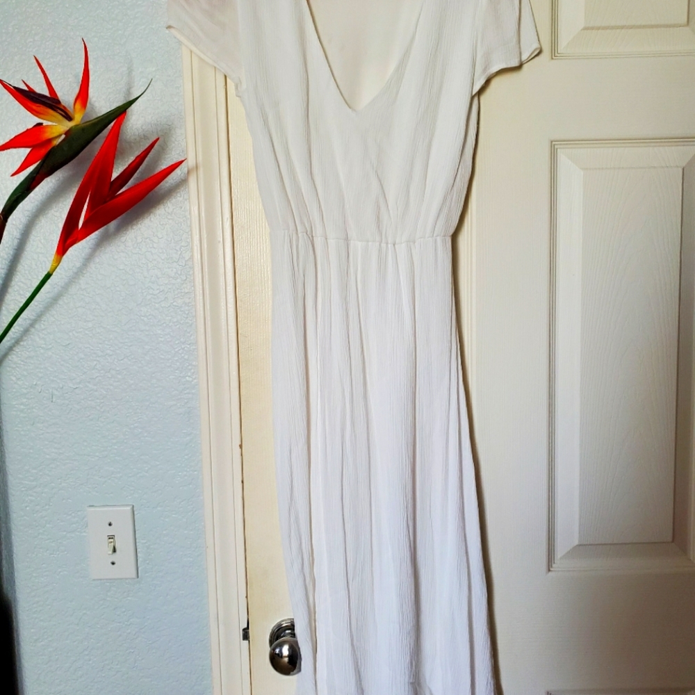 Wayf white midi dress - xs